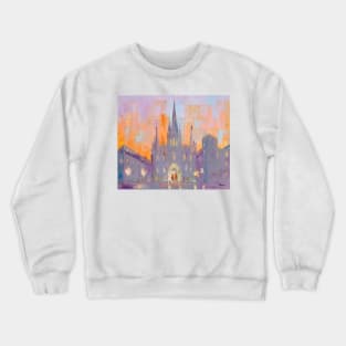 Sunrise. Catedral de Barcelona Crewneck Sweatshirt